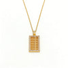 Wholesale Minimalist Geometric Titanium Steel Oshaped Chain Necklace With Diamond Design For Women