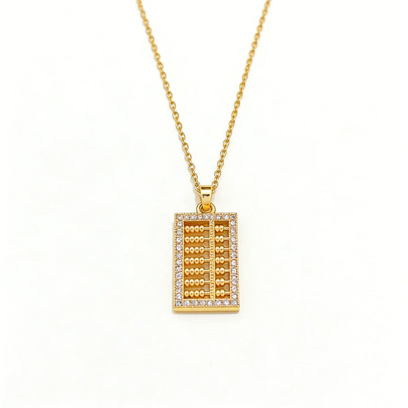 Wholesale Minimalist Geometric Titanium Steel Oshaped Chain Necklace With Diamond Design For Women