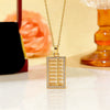 Wholesale Minimalist Geometric Titanium Steel Oshaped Chain Necklace With Diamond Design For Women