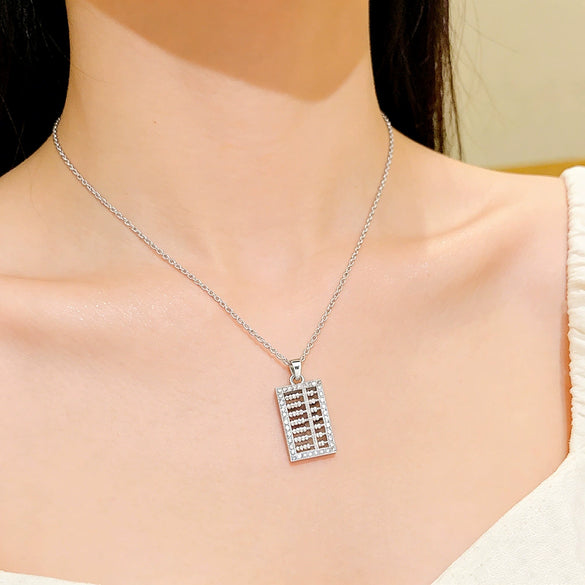Wholesale Minimalist Geometric Titanium Steel Oshaped Chain Necklace With Diamond Design For Women