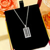 Wholesale Minimalist Geometric Titanium Steel Oshaped Chain Necklace With Diamond Design For Women