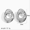 Wholesale Minimalist Geometric Twisted Stainless Steel 18K Gold Plated Earrings For Women