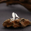 Wholesale Minimalist Geometric Wave Pattern S925 Sterling Silver Ring Set With Gems For Women