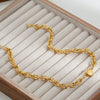 Wholesale Minimalist Heart Shape Stainless Steel Electroplated Ochain Bracelet Unisex