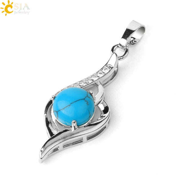 Wholesale Minimalist Heart Shaped Natural Crystal Stone And Zircon Silver Clavicle Pendant Necklace