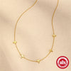 Wholesale Minimalist Hip Hop Cross Pendant Clavicle Chain For Women 925 Sterling Silver With Geometric Pattern And Electroplating