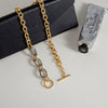 Wholesale Minimalist Light Luxury Geometric Stainless Steel Electroplated Necklace For Women