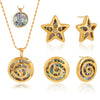 Wholesale Minimalist Marine Life Pattern Electroplated Stainless Steel And Titanium Steel Earrings And Necklaces For Women