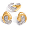 Wholesale Minimalist Marine Life Pattern Stainless Steel And Titanium Steel Electroplated Hand Jewelry And Earrings For Women