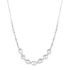 Wholesale Minimalist Natural Geometric Silver S925 Sterling Silver Cultured Freshwater Pearl Necklace With Electroplating