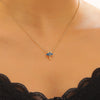 Wholesale Minimalist Oil Drip Animal Zodiac Manta Ray Necklace Made Of Copper For Teens And Unisex