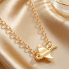 Wholesale Minimalist Oil Drip Animal Zodiac Manta Ray Necklace Made Of Copper For Teens And Unisex