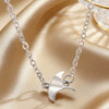 Wholesale Minimalist Oil Drip Animal Zodiac Manta Ray Necklace Made Of Copper For Teens And Unisex