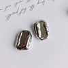 Wholesale Minimalist Plastic And Resin Irregular Shaped Straight Hole Beads Electroplated Handmade Jewelry Accessories