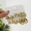 Wholesale Minimalist Plastic Animal Zodiac Electroplated Earrings Set For Women