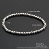 Wholesale Minimalist Retro Geometric Stainless Steel Elastic Beads Electroplating Waterproof Unisex Bracelet Jewelry