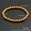 Wholesale Minimalist Retro Geometric Stainless Steel Elastic Beads Electroplating Waterproof Unisex Bracelet Jewelry