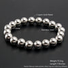 Wholesale Minimalist Retro Geometric Stainless Steel Elastic Beads Electroplating Waterproof Unisex Bracelet Jewelry