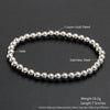 Wholesale Minimalist Retro Geometric Stainless Steel Elastic Beads Electroplating Waterproof Unisex Bracelet Jewelry