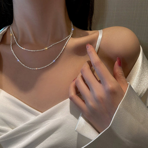 Wholesale Minimalist 925 Silver Cauliflower Snowflake Chain Necklace And Bracelet With Electroplating For Women