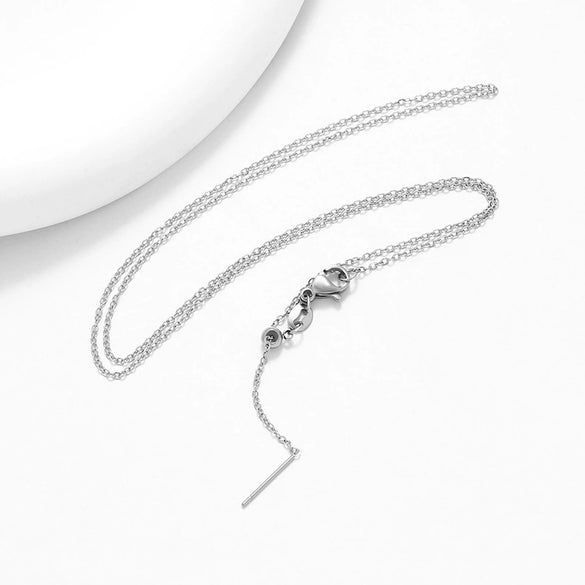 Wholesale Minimalist Stainless Steel And Copper Gold Plated Oshaped Chain Necklace Unisex