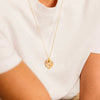 Wholesale Minimalist Stainless Steel And Copper Heart Shape Openable Photo Album Necklace 18K Real Gold Plated