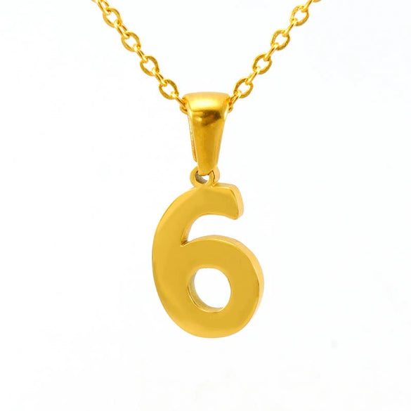 Wholesale Minimalist Stainless Steel And Titanium Steel Necklace With Arabic Digital Pendant And Cross Chain Electroplated For Men And Women