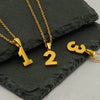 Wholesale Minimalist Stainless Steel And Titanium Steel Necklace With Arabic Digital Pendant And Cross Chain Electroplated For Men And Women