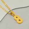 Wholesale Minimalist Stainless Steel And Titanium Steel Necklace With Arabic Digital Pendant And Cross Chain Electroplated For Men And Women
