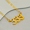 Wholesale Minimalist Stainless Steel And Titanium Steel Necklace With Letters Numbers Text Pattern And Cross Chain Electroplated
