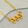 Wholesale Minimalist Stainless Steel And Titanium Steel Necklace With Letters Numbers Text Pattern And Cross Chain Electroplated
