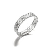 Wholesale Minimalist Stainless Steel Hollow Heart Shape Geometric Unisex Ring With Electroplating