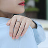 Wholesale Minimalist Sweet Style S925 Silver Ring With Labgrown Diamond And 18K Gold Design