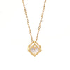 Wholesale Minimalist Three Dimensional Hollow Square Titanium Steel Necklace For Women With Smart Zircon And Geometric Design O Chain