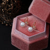Wholesale Minimalist Unisex Steamed Bun Round Natural Freshwater Pearl S925 Silver Painless Ear Clip With Silicone Ear Buckle