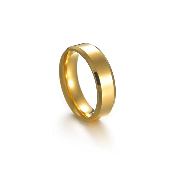 Wholesale Minimalist Ushape Stainless Steel Unisex Ring With Electroplating Treatment