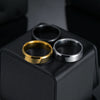 Wholesale Minimalist Ushape Stainless Steel Unisex Ring With Electroplating Treatment