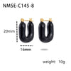 Wholesale Minimalist Ushaped Electroplated Stainless Steel Earrings For Women