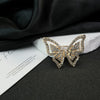 Wholesale Minimalist Zinc Alloy Antiglare Brooch With Diamond Encrustment And Electroplating Treatment