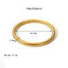 Wholesale Minimalistic Spiral Design Stainless Steel Bracelet Jewelry With Vacuum Real Gold Electroplating In Pvd Furnace