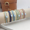 Wholesale Mixed Material Handwoven Geometric Lucky Devil's Eye Women's Bracelet