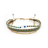Wholesale Mixed Material Handwoven Geometric Lucky Devil's Eye Women's Bracelet