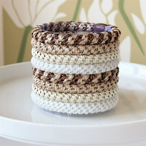 Wholesale Mixed Materials Handmade Woven Hair Rope For Women Simple Style Round Headband