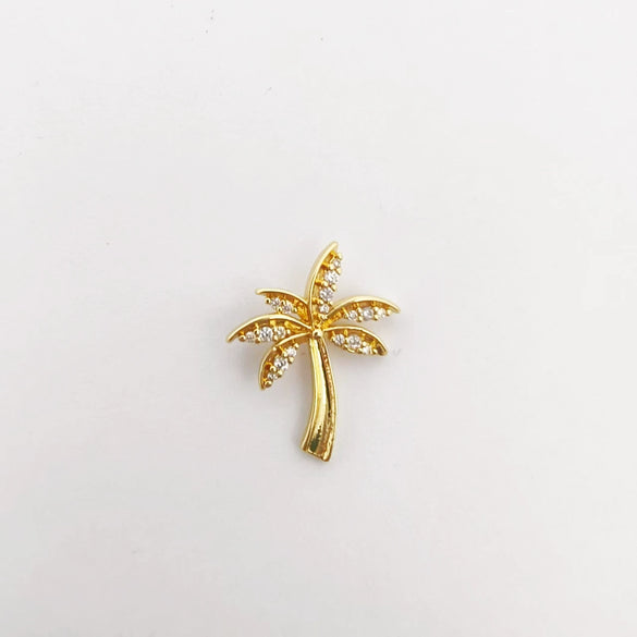 Wholesale Mixed Style Hollow Heart Tree Of Life Coconut Tree Series 18K Gold Plated Copper Pendant Diy Bracelet Necklace Accessories