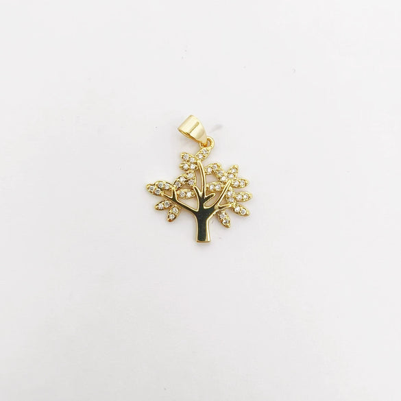 Wholesale Mixed Style Hollow Heart Tree Of Life Coconut Tree Series 18K Gold Plated Copper Pendant Diy Bracelet Necklace Accessories