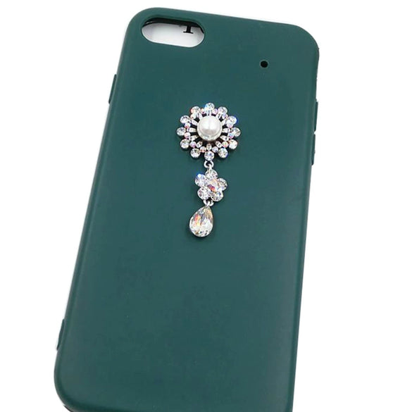 Wholesale Mobile Phone Case Accessories Alloy Pearl Pendant Diamond Series With Electroplating