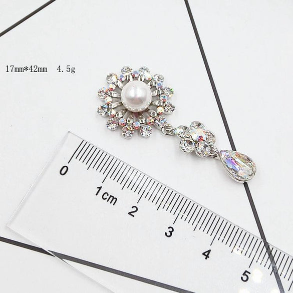Wholesale Mobile Phone Case Accessories Alloy Pearl Pendant Diamond Series With Electroplating