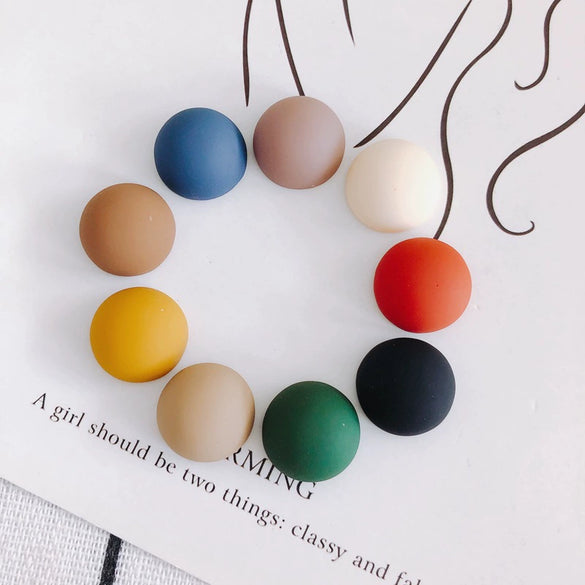 Wholesale Mobile Phone Case Accessories Matte Rubber Paint Resin Geometric Semicircle Acrylic