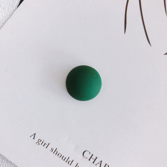 Wholesale Mobile Phone Case Accessories Matte Rubber Paint Resin Geometric Semicircle Acrylic