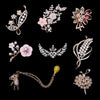 Wholesale Mobile Phone Case Jewelry Pendant With Pearl Flower Bear And Sunflower Design Alloy Electroplated